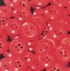 B41b1r / mercerie boutons plastique ronds rouge large bord 14mm vendus à l'unité 