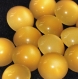 B40e3r / mercerie boutons plastique ronds boule jaune 14mm vendus à l'unité 
