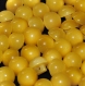B40e1r / mercerie boutons plastique ronds boule jaune 10mm vendus à l'unité 