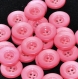 B38d1r / mercerie boutons ronds plastique rose 14mm vendus à l'unité 