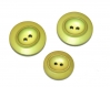 B2r / lot de 3 boutons vintages plastique vert- jaune 18mm et 22mm button 