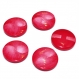 B1cr / lot de 5 boutons vintages plastique rouge 