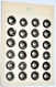 39r / 1 plaque de mercerie complète 24 boutons vintages gris 18mm de diamètre 