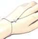 5430r / chaîne de main bracelet bague acier inoxydable croix bijou 