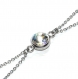 5419r / chaîne de main bracelet bague acier inoxydable cristal aurore boréale bijou 