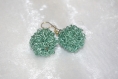 Boucles d'oreilles boules wire and wire vert clair 