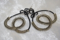 Boucles d'oreilles fil aluminium et wire and wire 