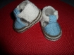 Chaussons bébé en laine (0 à 3 mois) 