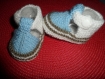 Chaussons bébé en laine (0 à 3 mois) 