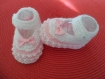 Chaussons bébé en laine (0-3 mois) 