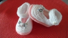 Chaussons bébé en laine (taille 0-3 mois) 