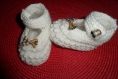 Chaussons bébé en laine layette (6 mois) 