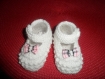 Chaussons bébé en laine (0-3 mois) 