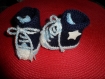 Chaussons,baskets bébé en laine 0-3 mois 