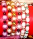 Bracelet de perles couleurs transparentes 