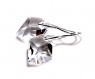 Swarovski boucles d'oreilles en métal argenté - mbo496 