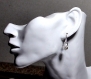 Swarovski boucles d'oreilles en métal argenté - mbo256 