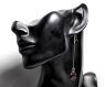 Swarovski boucles d'oreilles en argent 925 (certifié) - bo584 