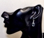 Swarovski boucles d'oreilles en argent 925 (certifié) - bo400 
