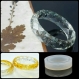 ❦ moule bracelet moyen à facettes diamètre 6,6 cm / hauteur 1,5 cm - silicone, moulage, savon, plâtre, résine, pâte fimo 
