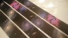 ❦ rouleau masking tape galaxie étoiles planètes espace, ciel nuage en aquarelle - scotch décoratif washi 10 mètres ❦ 