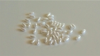 Lot de 50 perles acrylique, couleur blanc, nacré 6 mm 