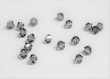 Lot de 10 perles toupie swarovski , noir transparent , 4 mm 
