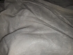 N°629-tissu en 100% coton beige écru nacré argenté , brodé 