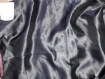 N°627-tissu en satin noir polyester noir fluide 