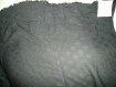N°189-tissu en coton noir a motifs tisses 