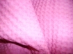 N°187-tissu en coton nid d'abeilles epais rose fuschia 