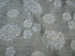 N°99-tissu en jersey polyamide extensible-beige a motifs fleurs - reversible 