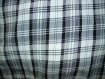 N°188-tissu en polyester crepe- carreaux noirs et blancs 