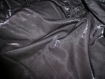 N°51-tissu en satin brillant - noir - coupon de 155cm x 3m