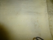N°53-tissu en viscose coton effet damasse -reversible - beige jaunatre a motifs fleurs