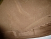 N°40-tissu en coton polyester effet daim - marron