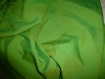 N°38-tissu en organza effet froisse - vert changeant