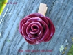 Bague fantaisie fimo "une rose pour une rose" 