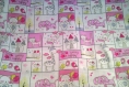 Tissu patchwork animaux et château rose- coupon de 45 x 50 cm 