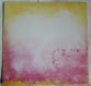 Papier scrapbooking - papier fantaisie imprimé recto-verso - nuances de jaune er rose et son coeur / losanges 