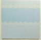 Papier scrapbooking - papier fantaisie - papier motif dentelle - tons pastels - bleu & blanc 