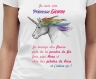 Tee-shirt " je suis une princesse licorne " 