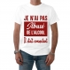Tee-shirt "abus d'alcool rouge" 