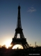 Photo de la tour eiffel coucher de soleil à paris 