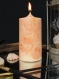 Bougie pilier abricot glacé @decomatine 