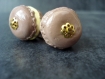 Boucles d'oreilles macarons chocolat-vanille