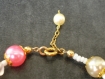 Bracelet perle polymere poinsettia et perle de verre