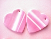 Assortiment de perles en pate polymere tons rose