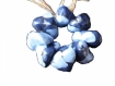 Perles en polymere imitation pierre bicolor