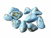 Perles en polymere imitation turquoise
